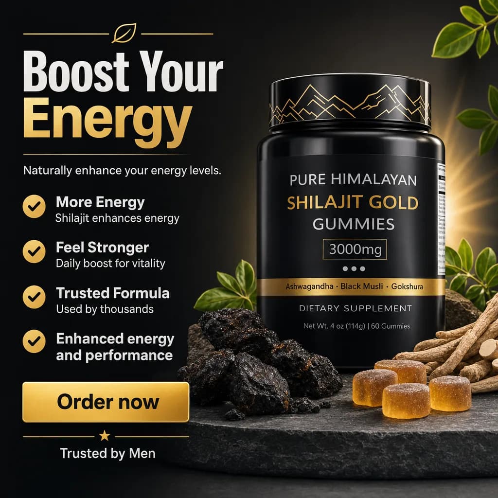 Affiche Creafrik : Shilajit Gold Gummies, version 1.