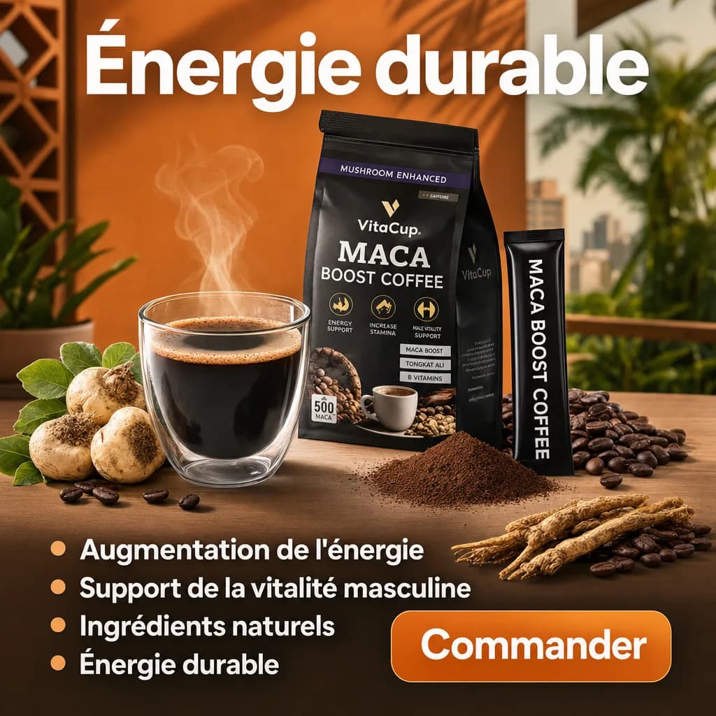 Affiche Creafrik : Maca Boost Coffee, version 3.