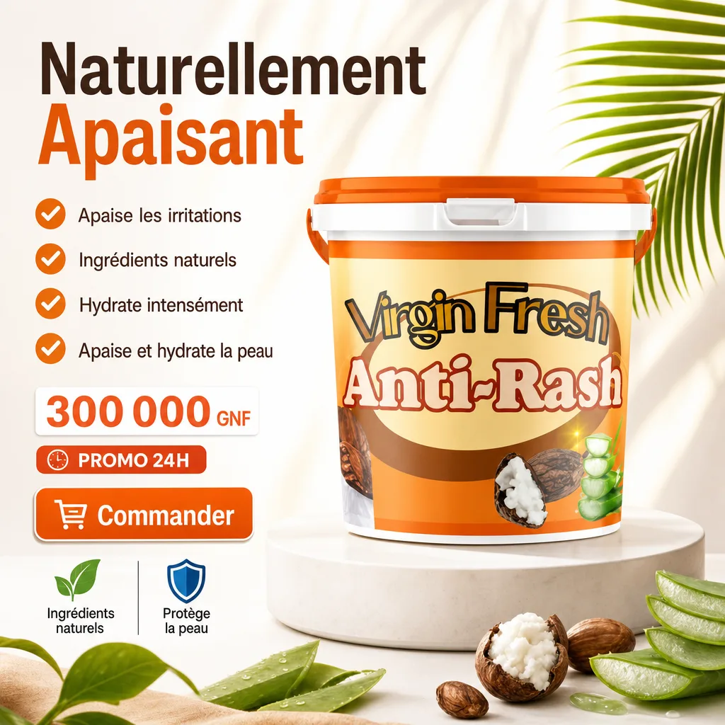 Affiche Creafrik : Virgin Fresh Anti-Rash, version 1.